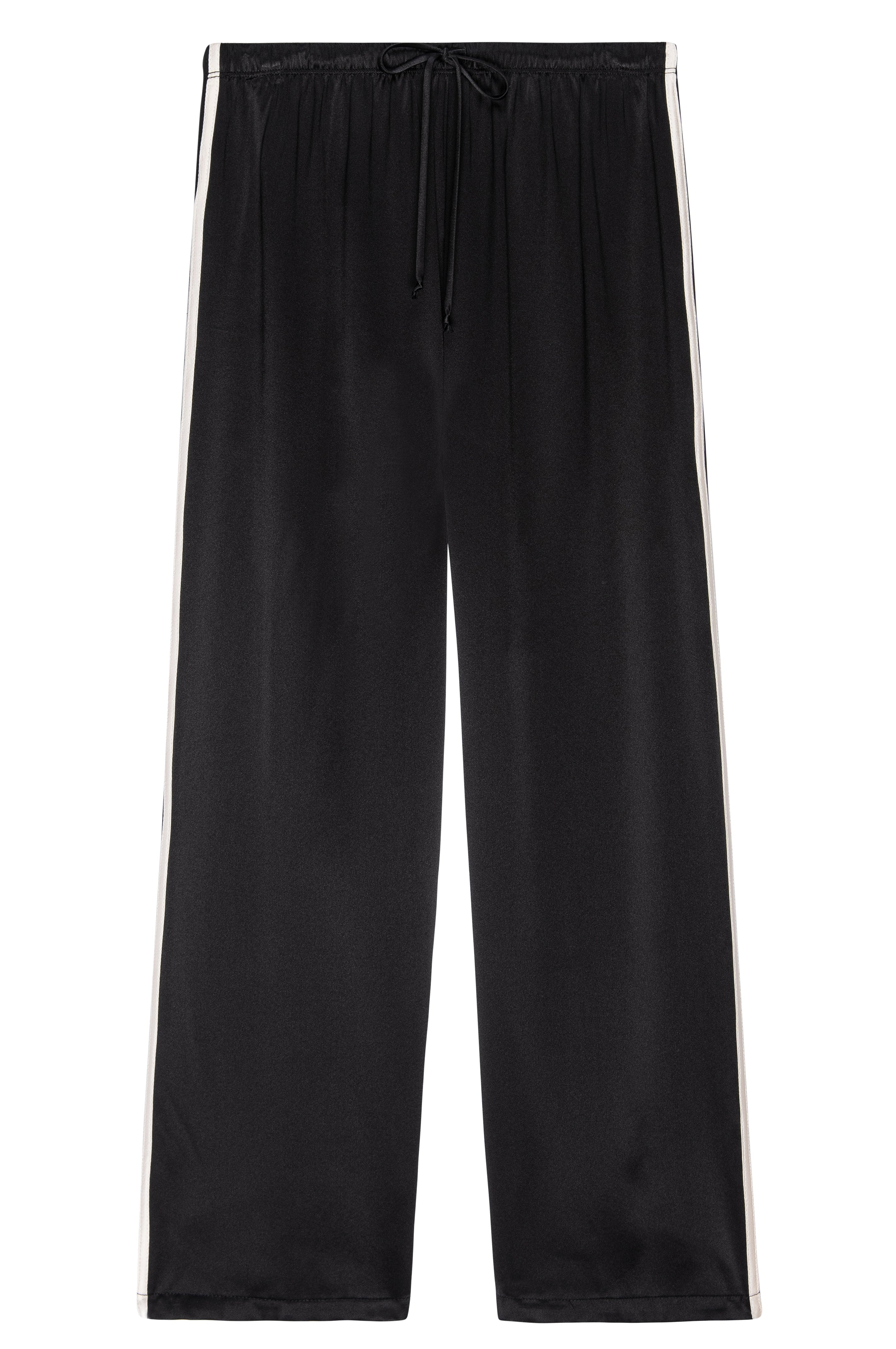 DONNI The Silk Stripe Crop Pant - Jet