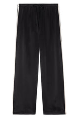DONNI The Silk Stripe Crop Pant - Jet