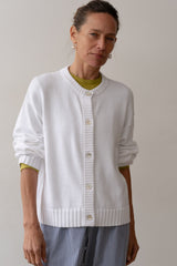 DONNI The Cotton Knit Cardigan - Powder