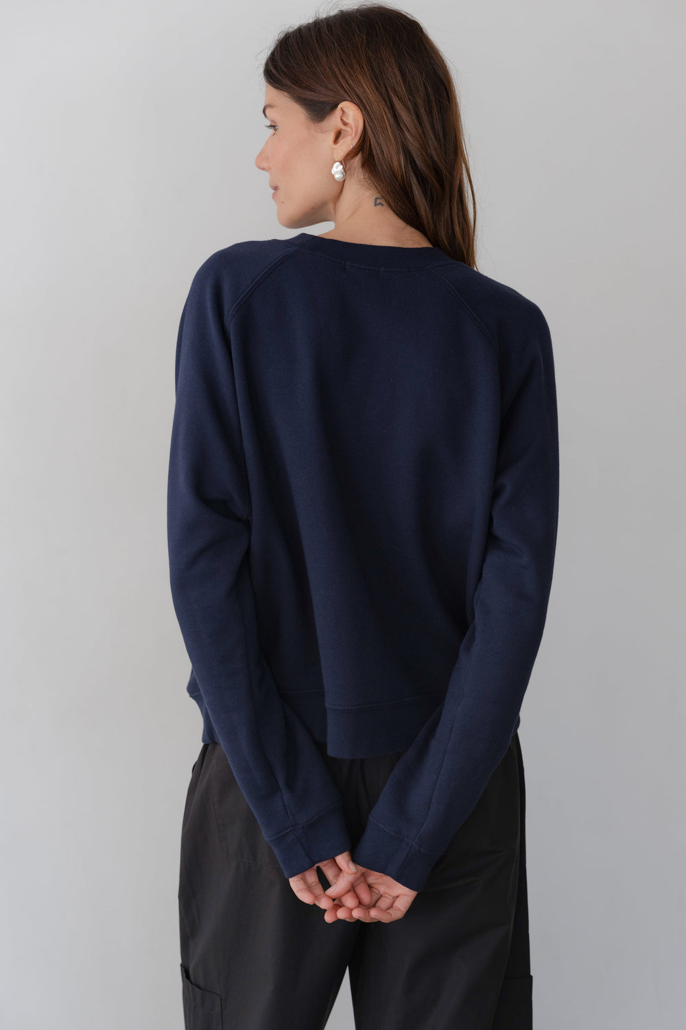DONNI The Eco-Terry Crewneck - Navy