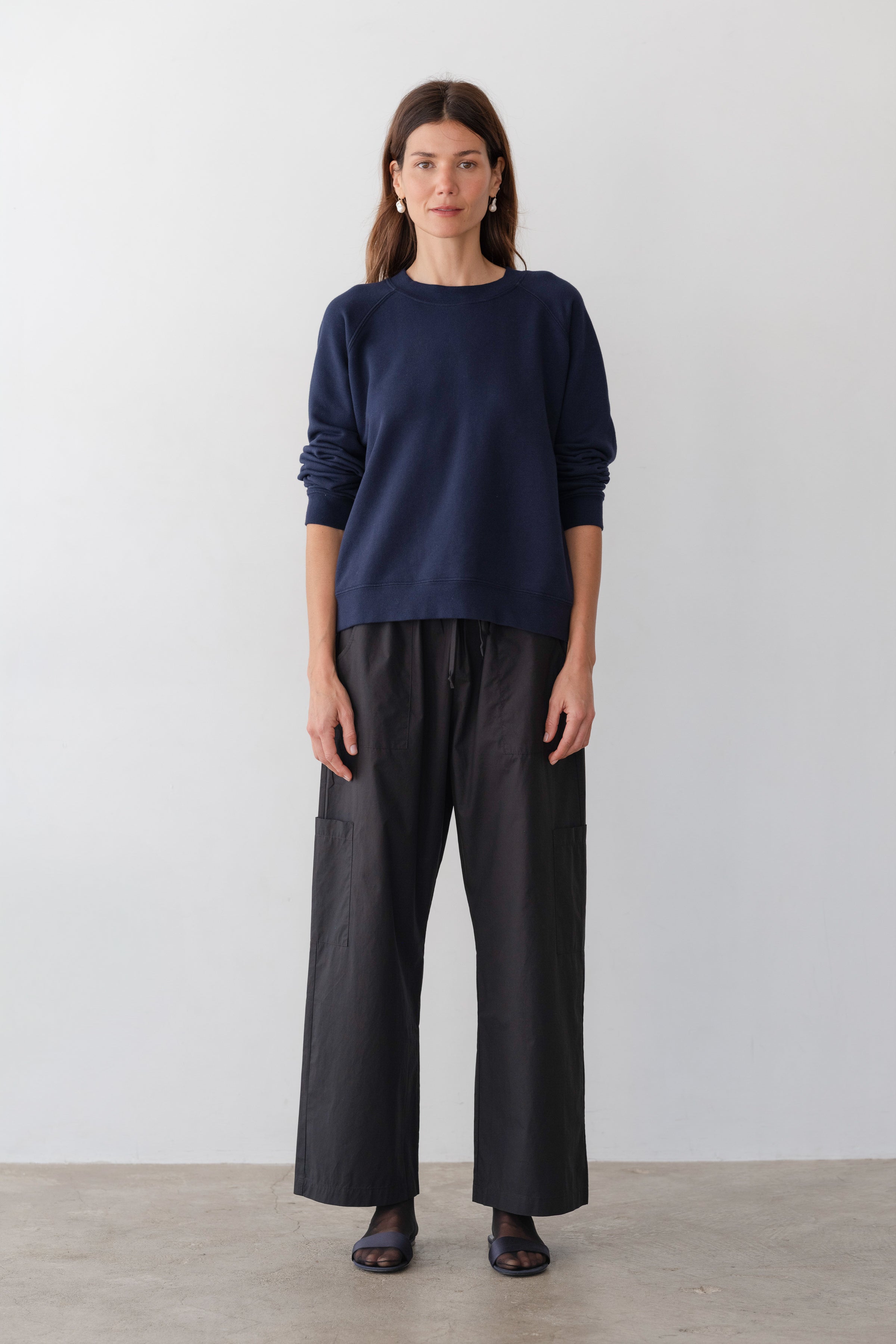 DONNI The Eco-Terry Crewneck - Navy