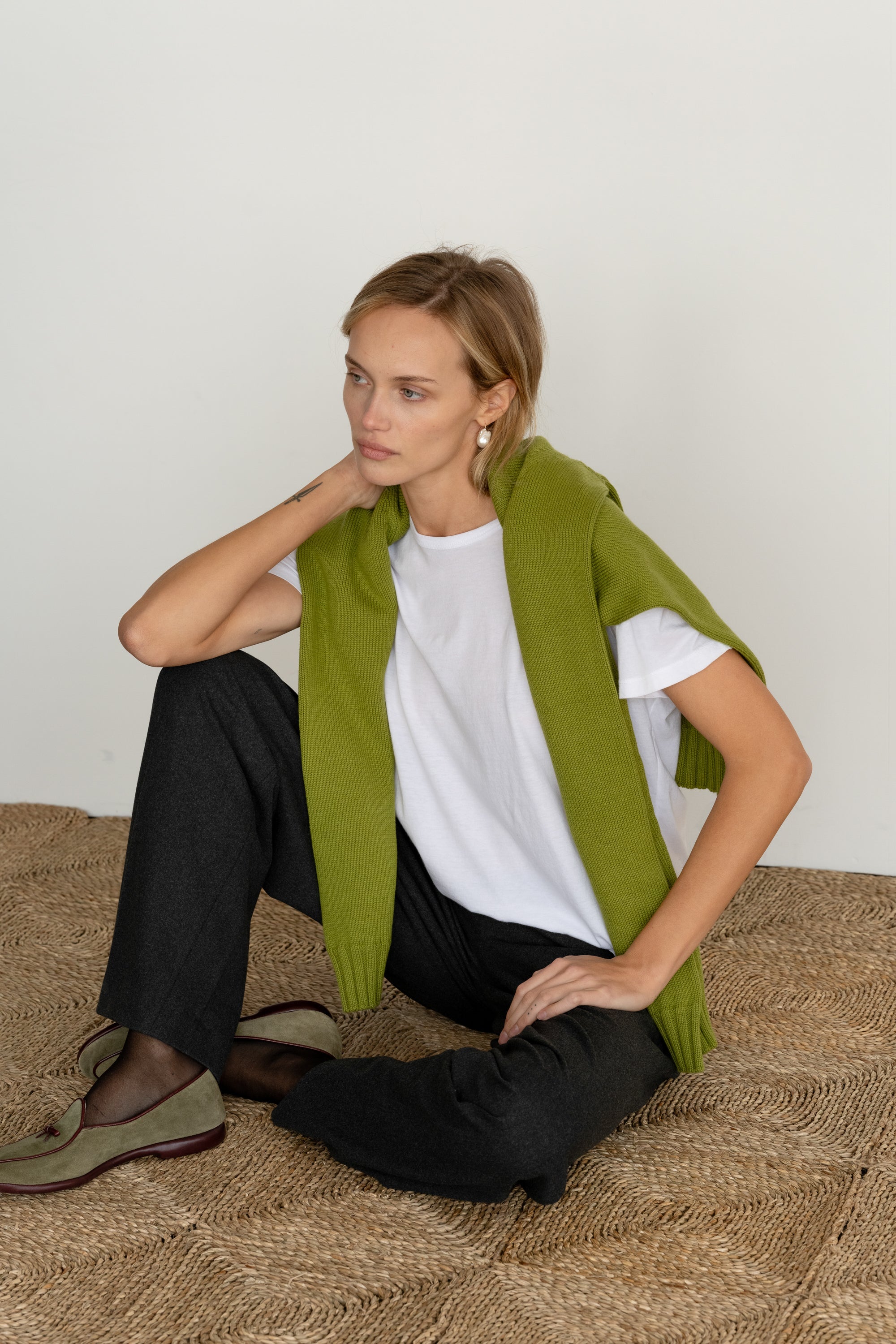 DONNI Powder Jersey Tee - Powder
