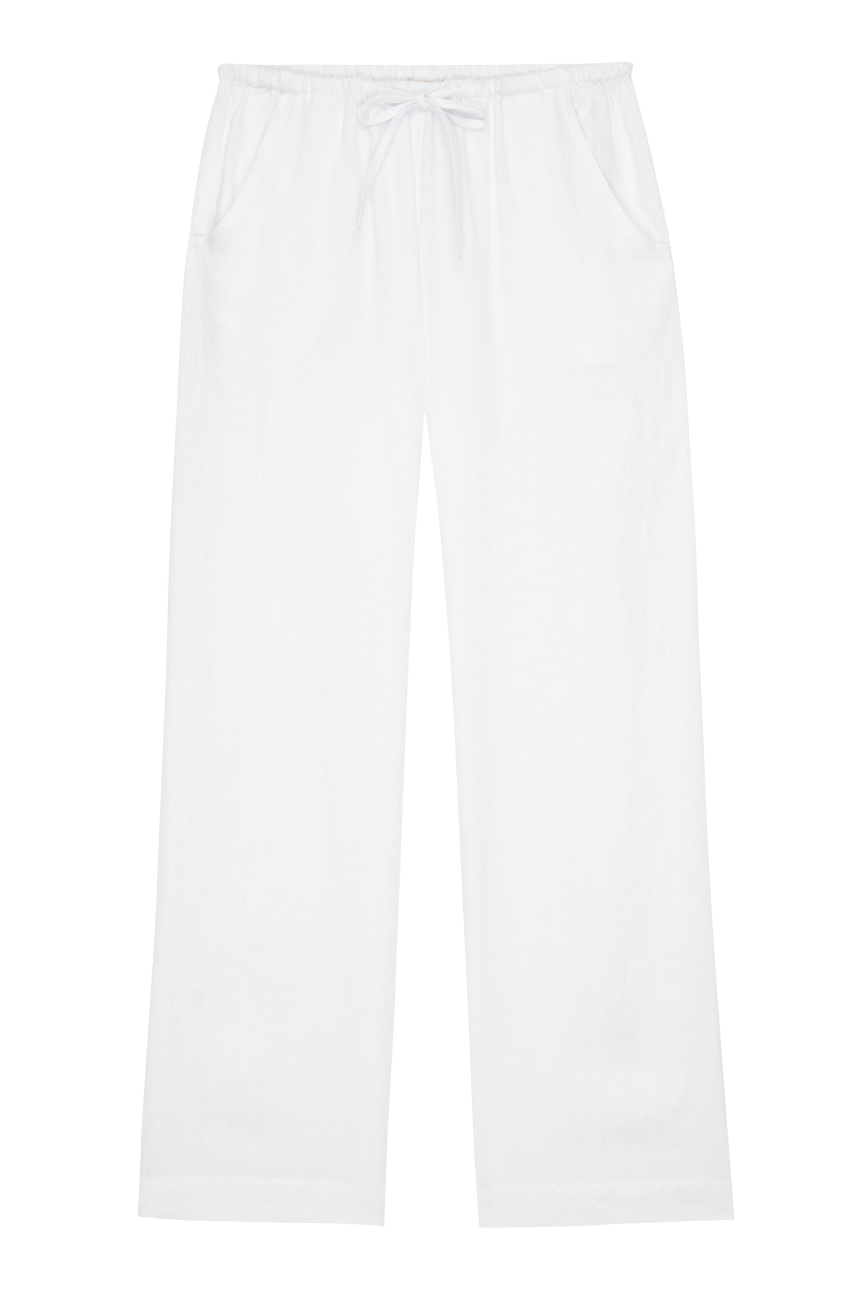 DONNI Powder Linen Drawstring Pant - Powder