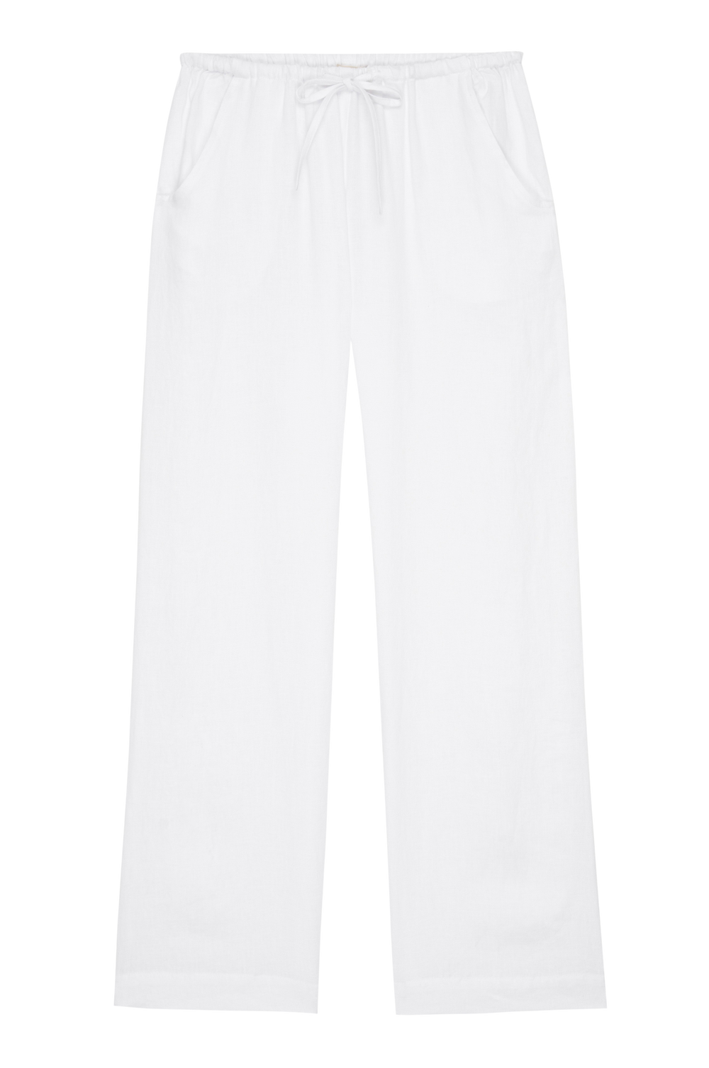 DONNI Powder Linen Drawstring Pant - Powder