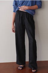 DONNI Jet Linen Simple Pant - Jet