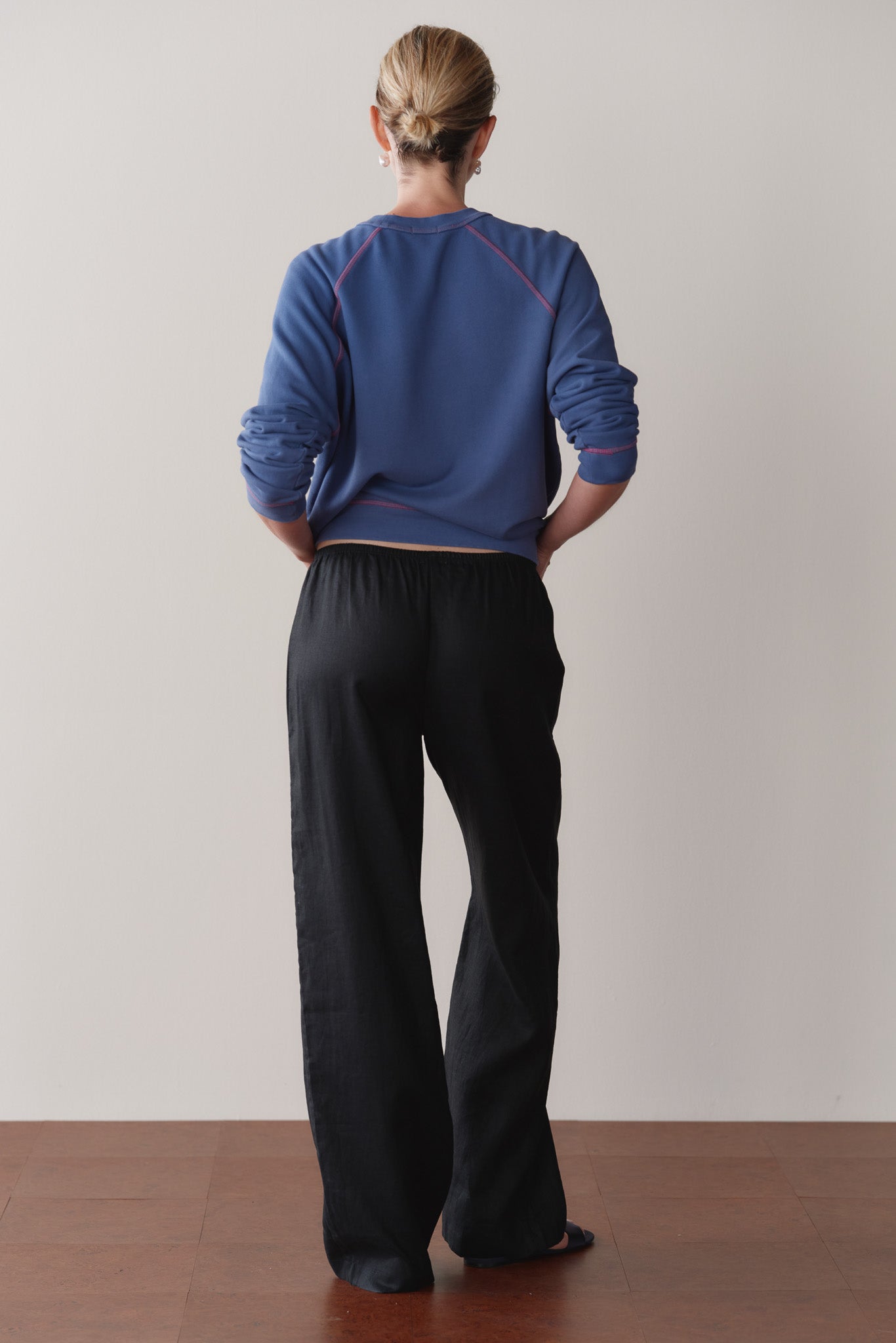 DONNI Jet Linen Simple Pant - Jet