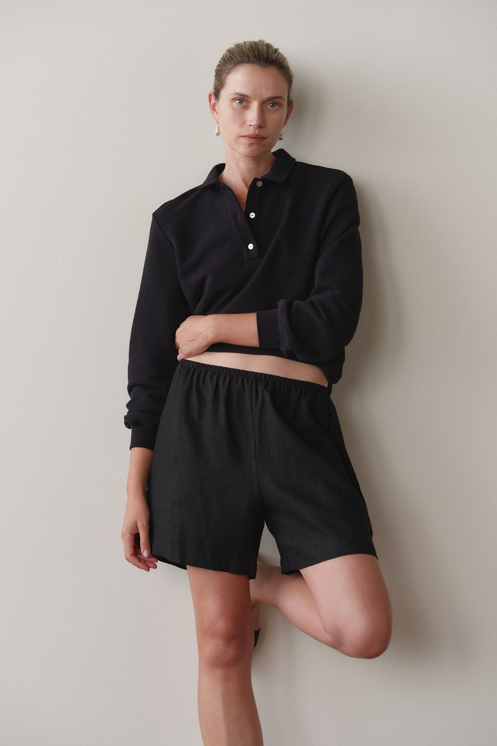DONNI Jet Linen Short - Jet