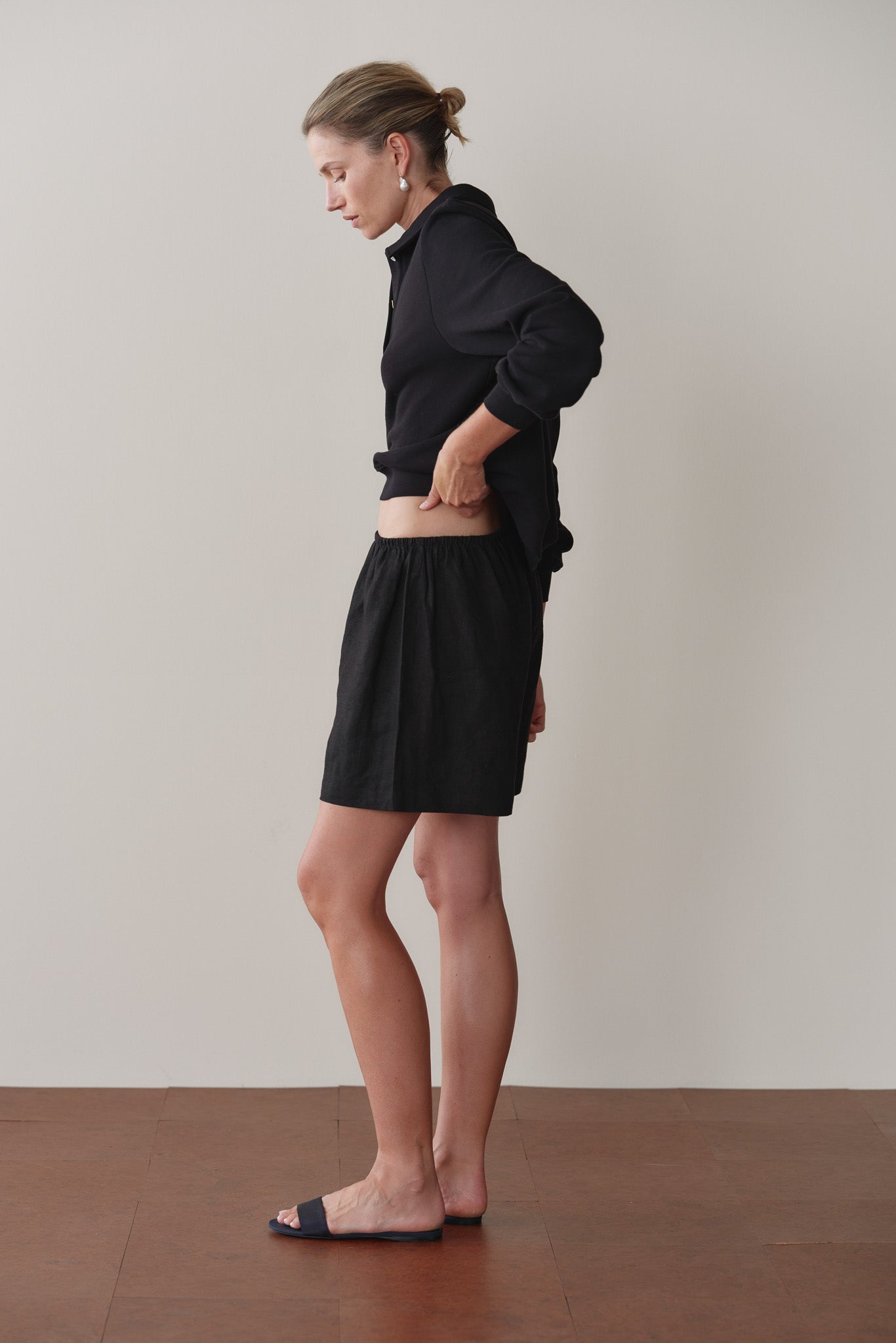 DONNI Jet Linen Short - Jet