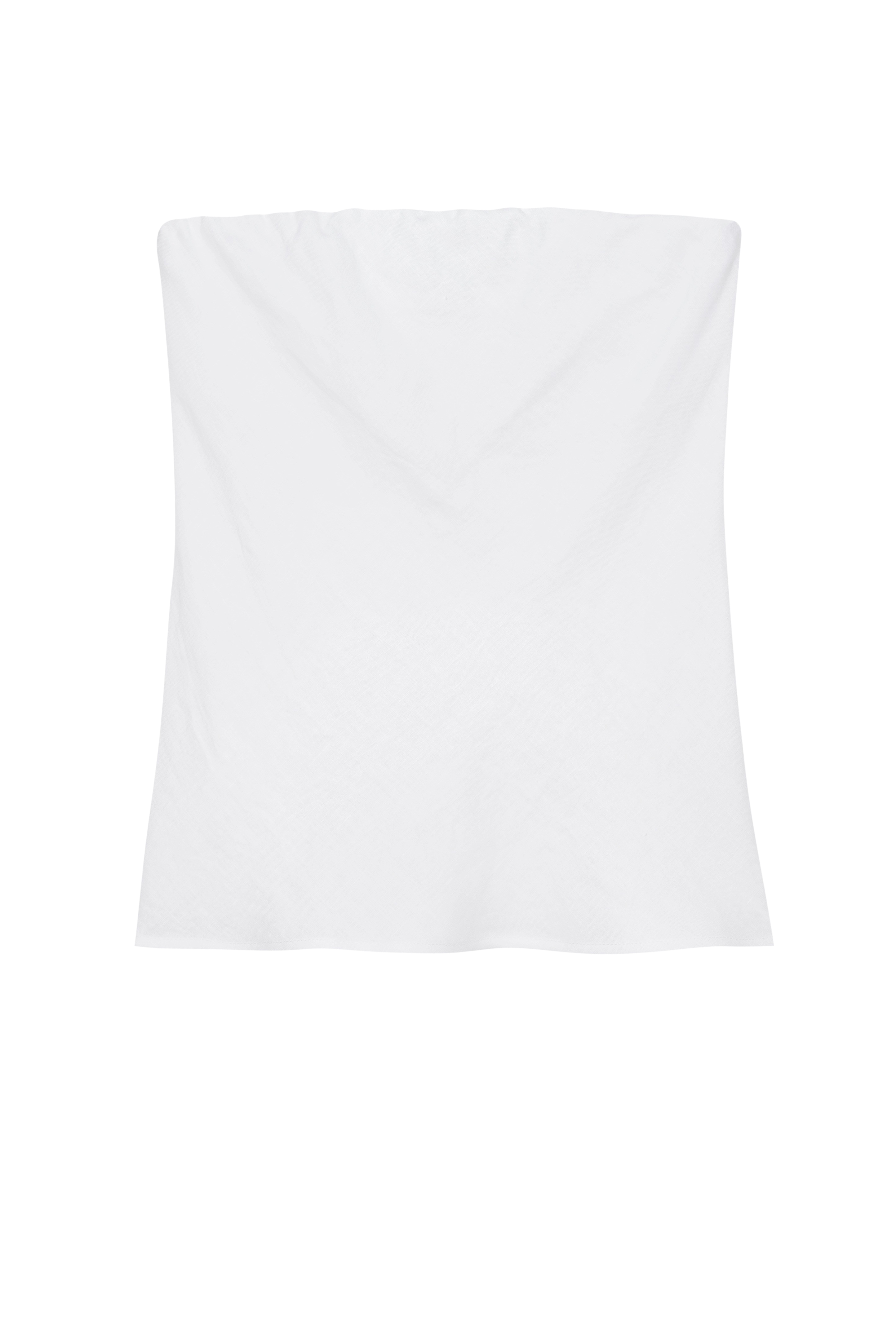 DONNI Powder Linen Tube Top - Powder