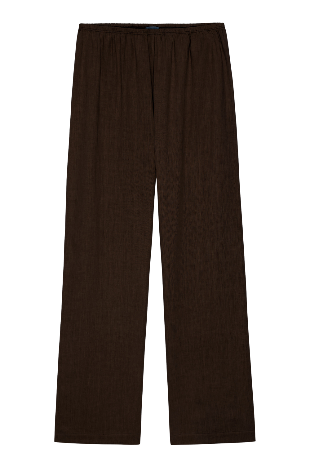 DONNI Espresso Linen Simple Pant - Espresso