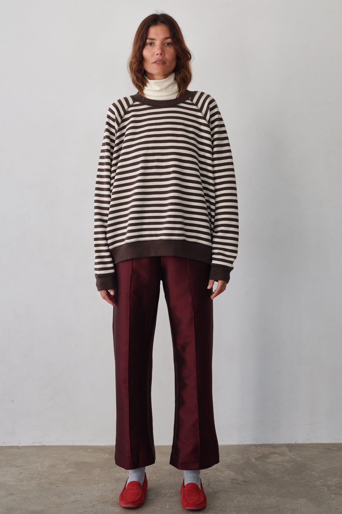 DONNI The Eco-Terry Relaxed Crewneck - Espresso
