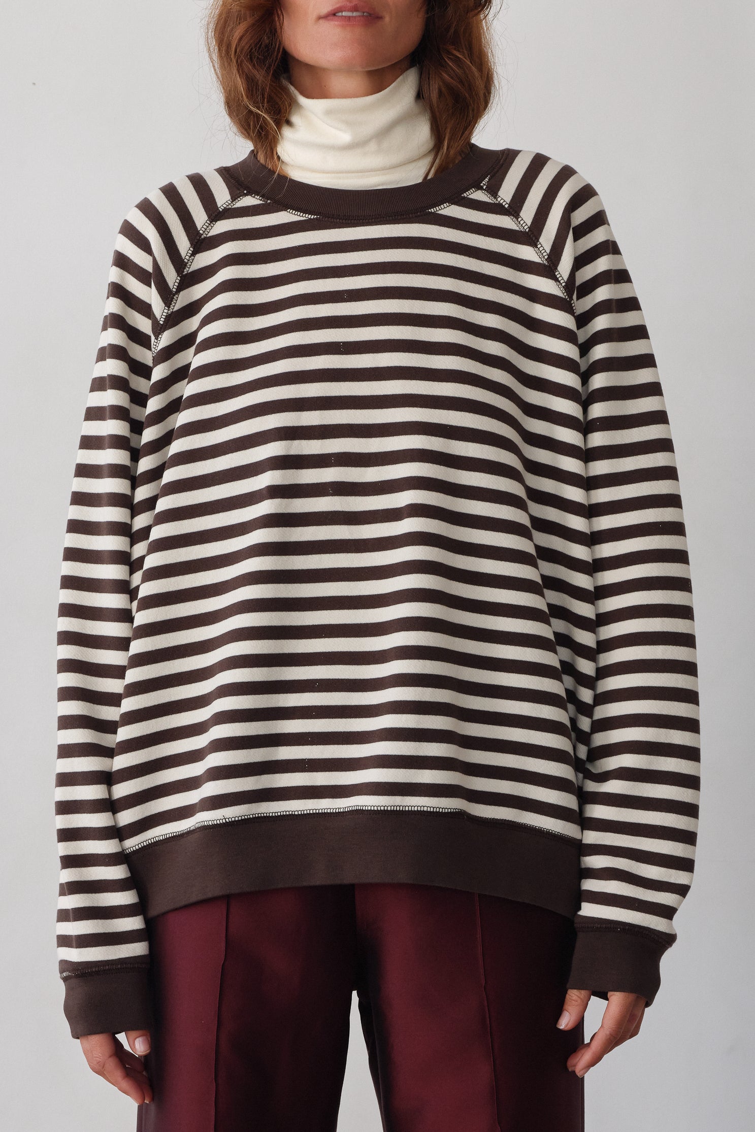 DONNI The Eco-Terry Relaxed Crewneck - Espresso