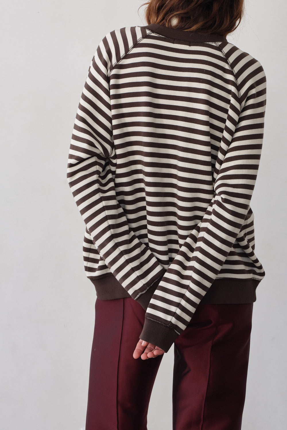 DONNI The Eco-Terry Relaxed Crewneck - Espresso