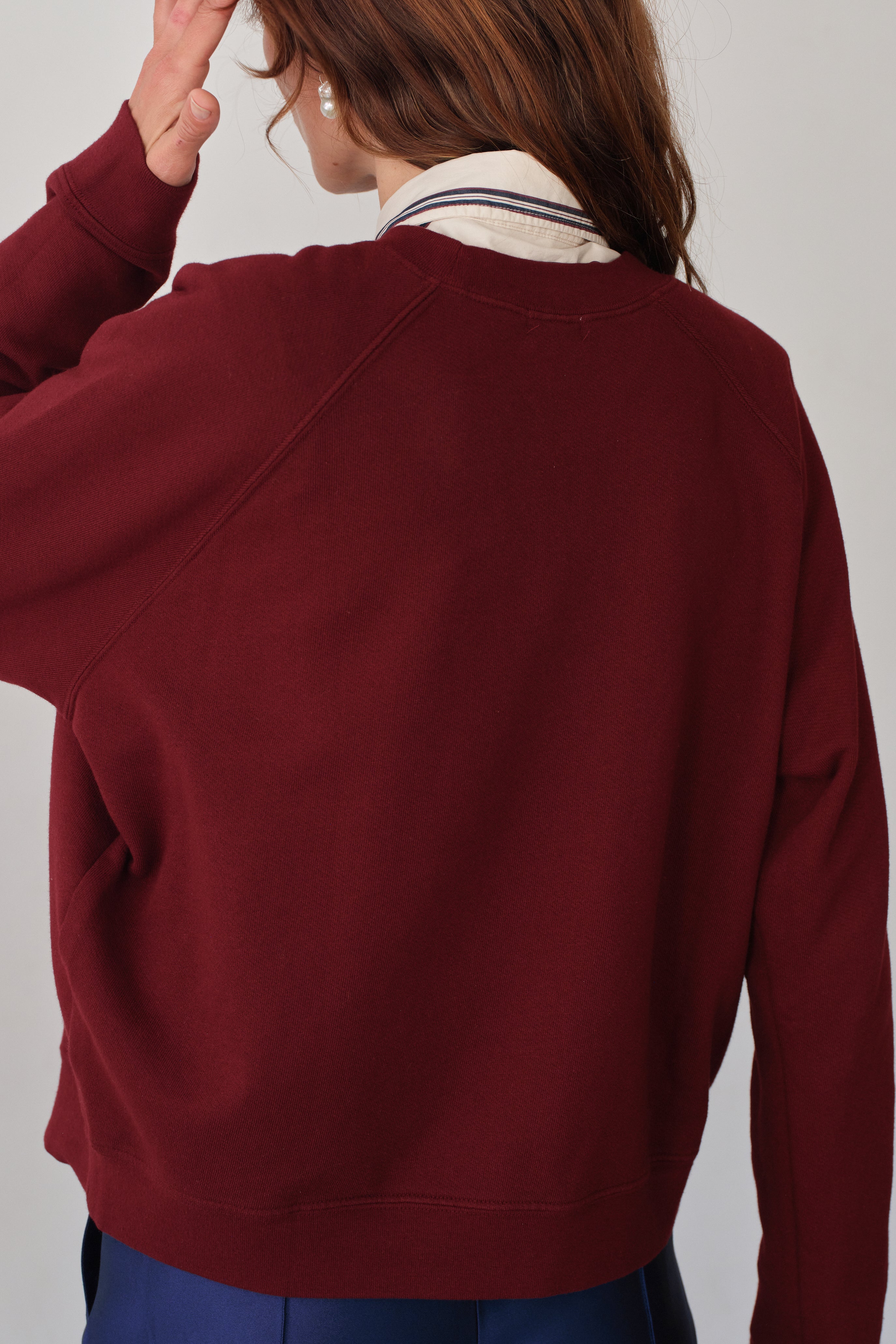 DONNI The Eco-Terry Crewneck - Oxblood