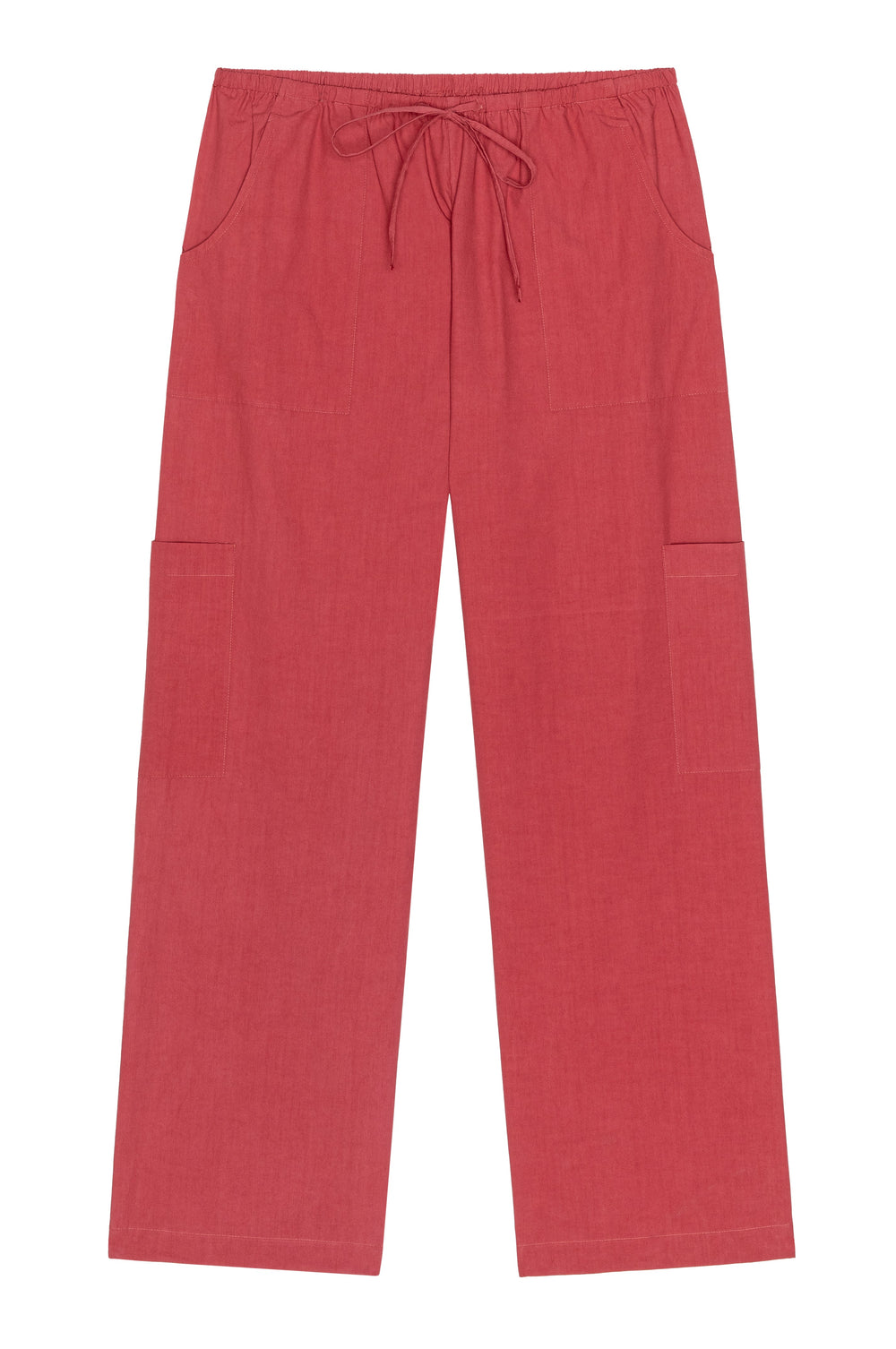 DONNI The Pop Drawstring Cargo Pant - Raspberry