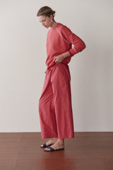 DONNI The Pop Drawstring Cargo Pant - Raspberry