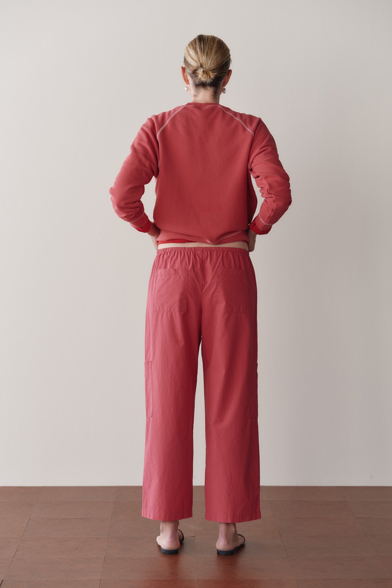DONNI The Pop Drawstring Cargo Pant - Raspberry