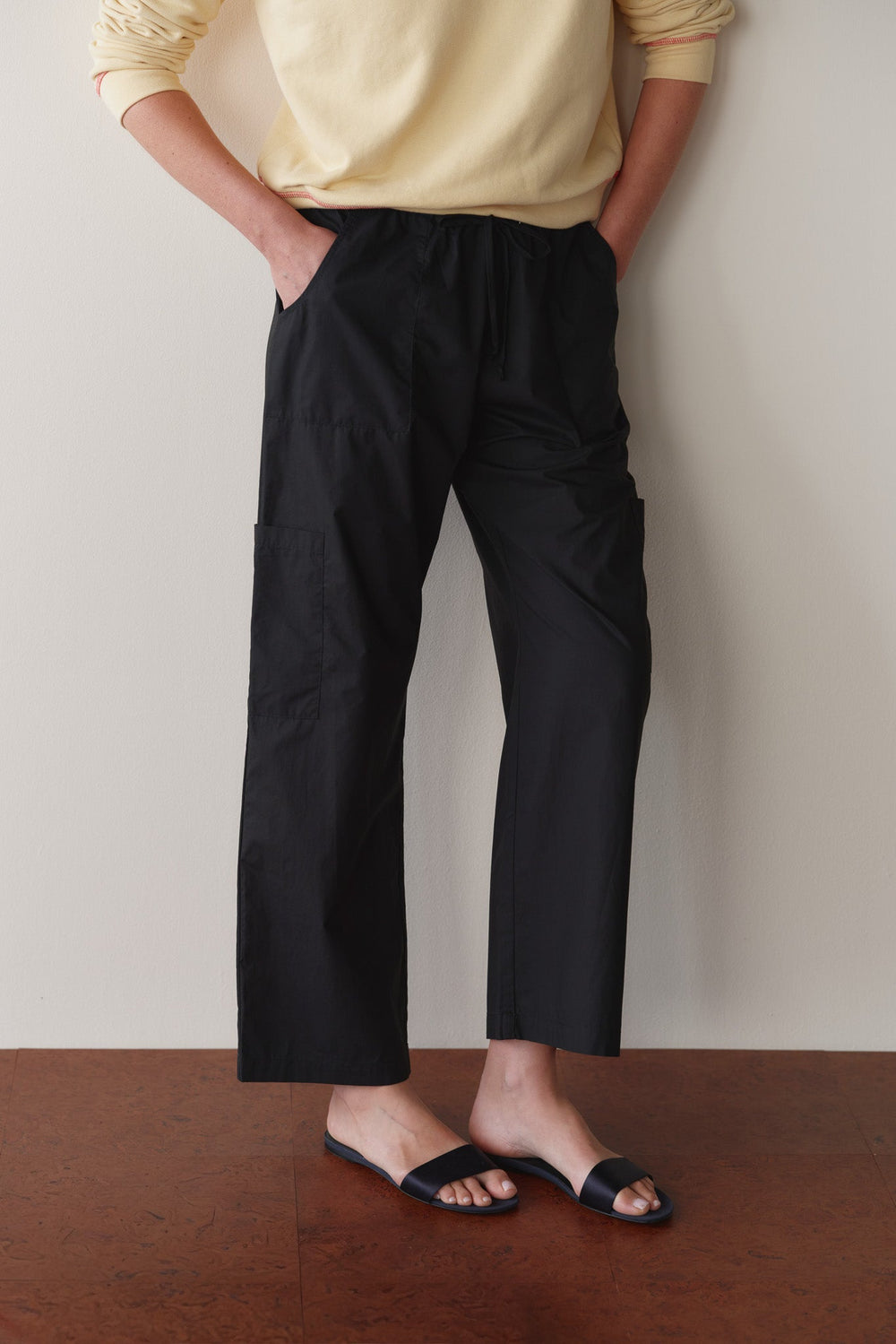 DONNI The Pop Drawstring Cargo Pant - Jet