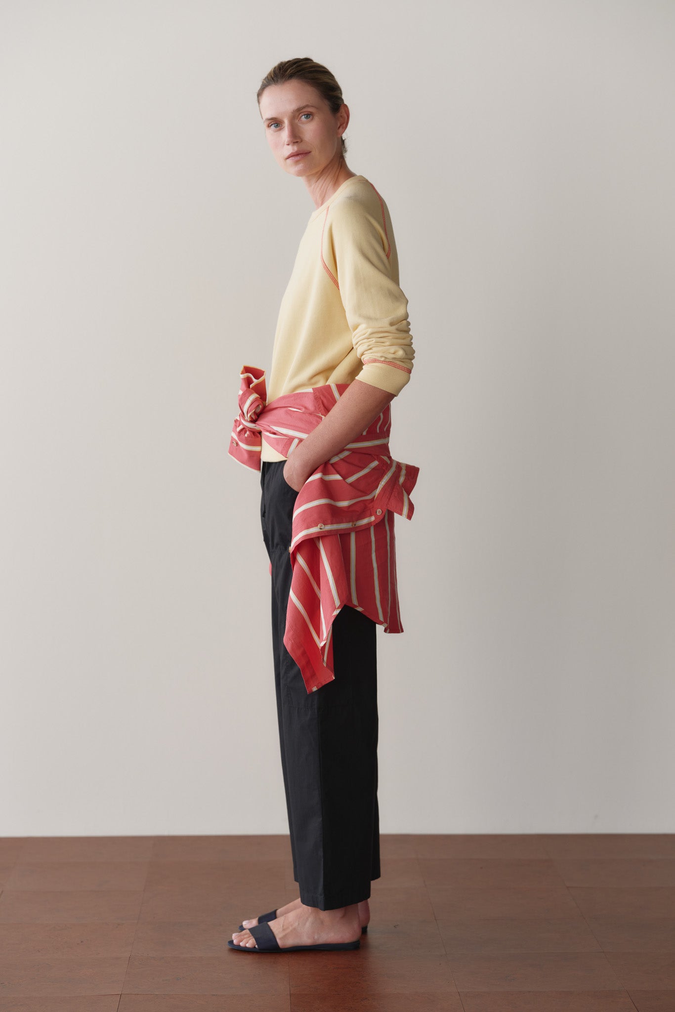 DONNI The Pop Drawstring Cargo Pant - Jet
