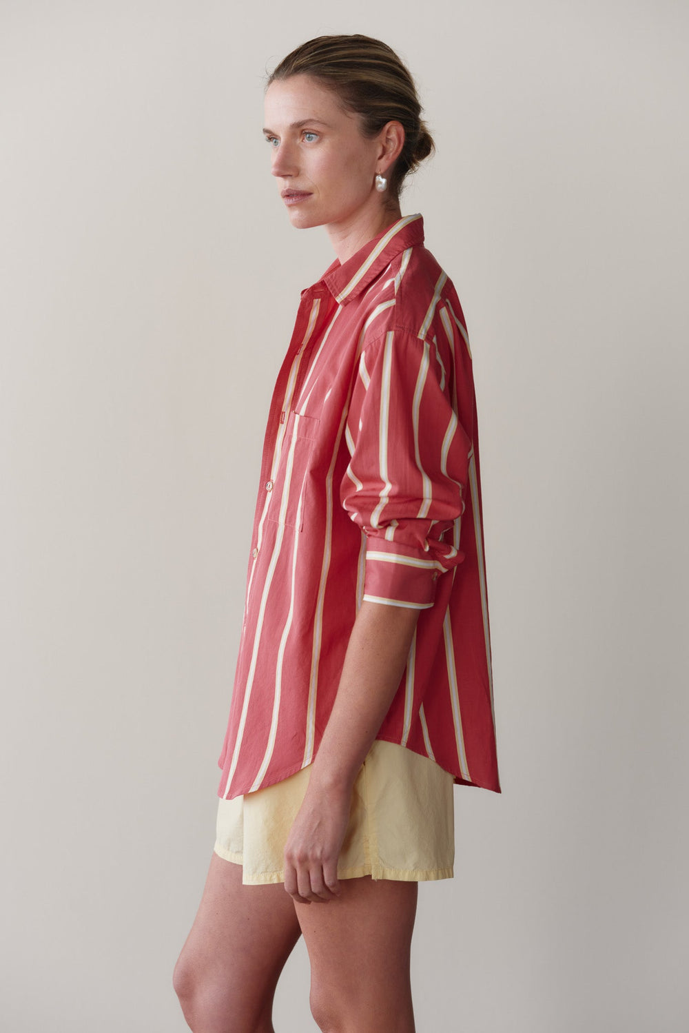 DONNI The Pop Shirt - Raspberry-Stripe