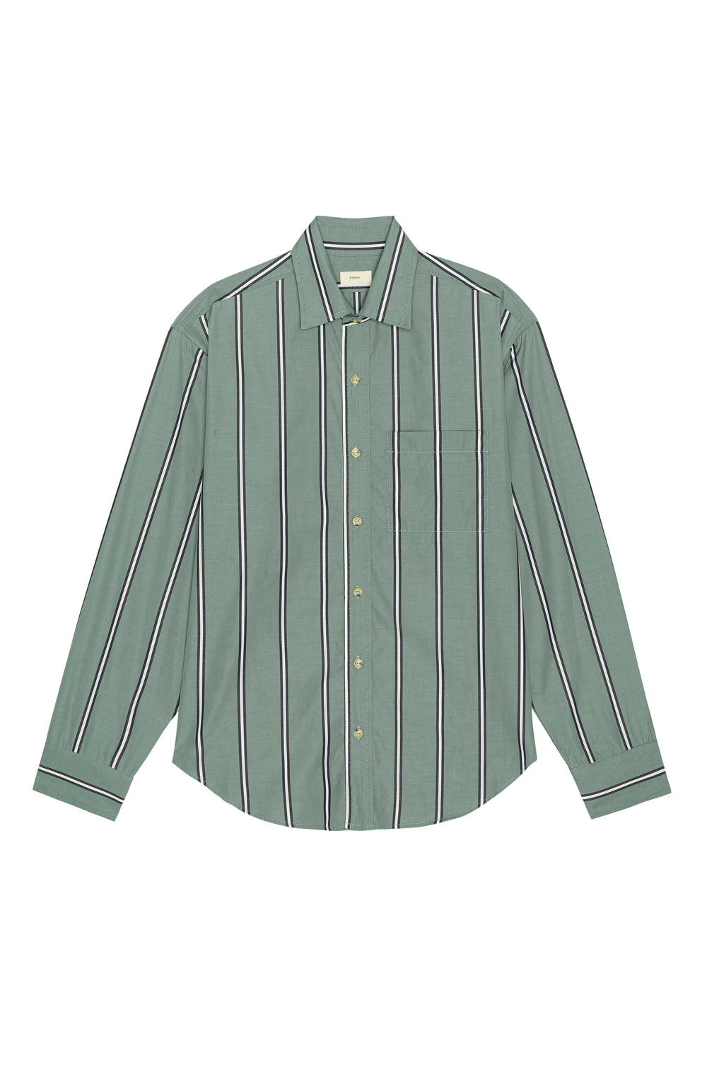 DONNI The Pop Shirt - Sage-Stripe
