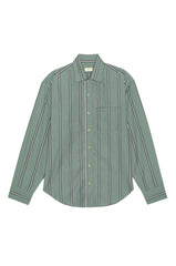 DONNI The Pop Shirt - Sage-Stripe