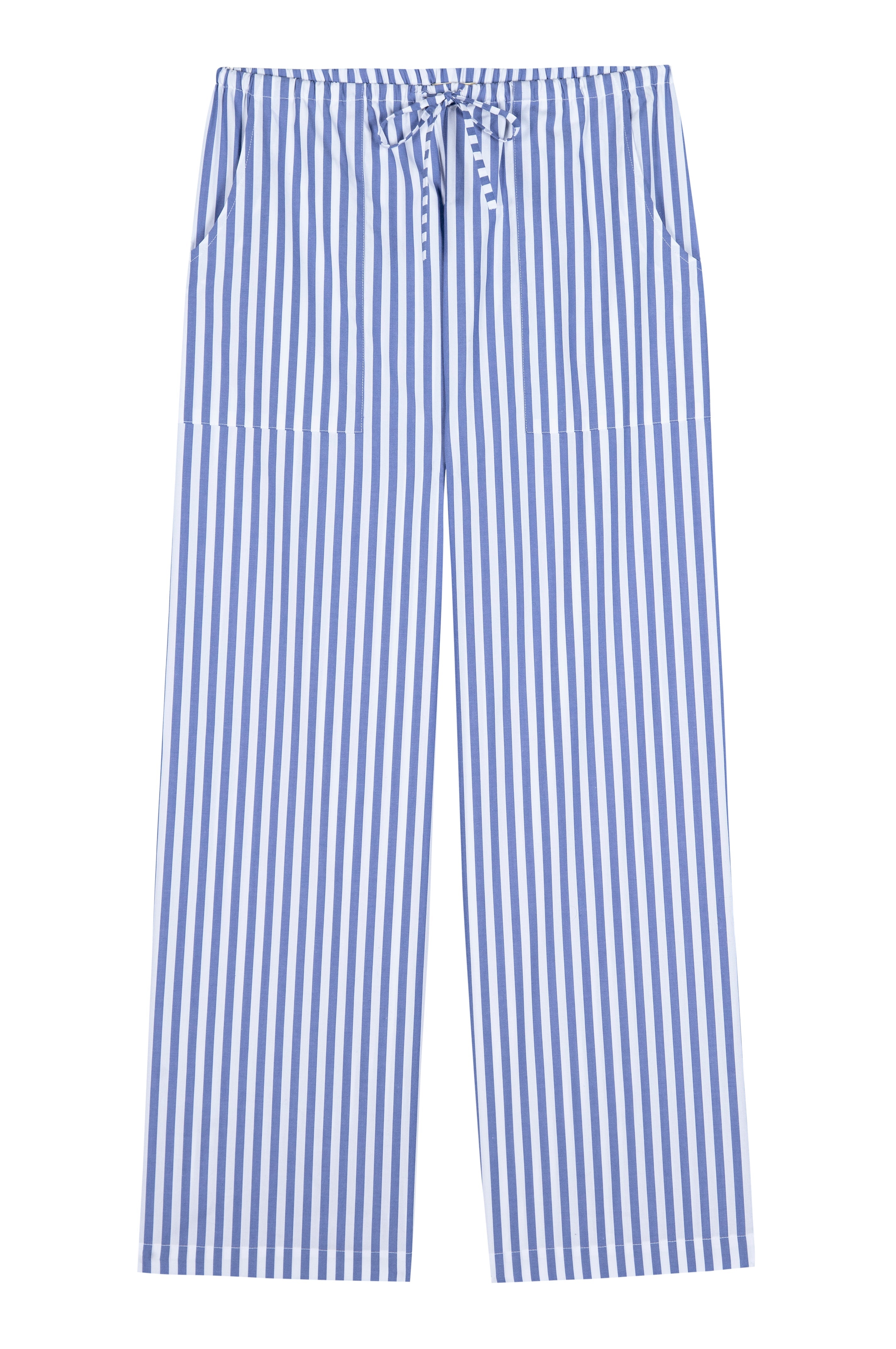 DONNI The Pop Stripe Drawstring Pant - Azure