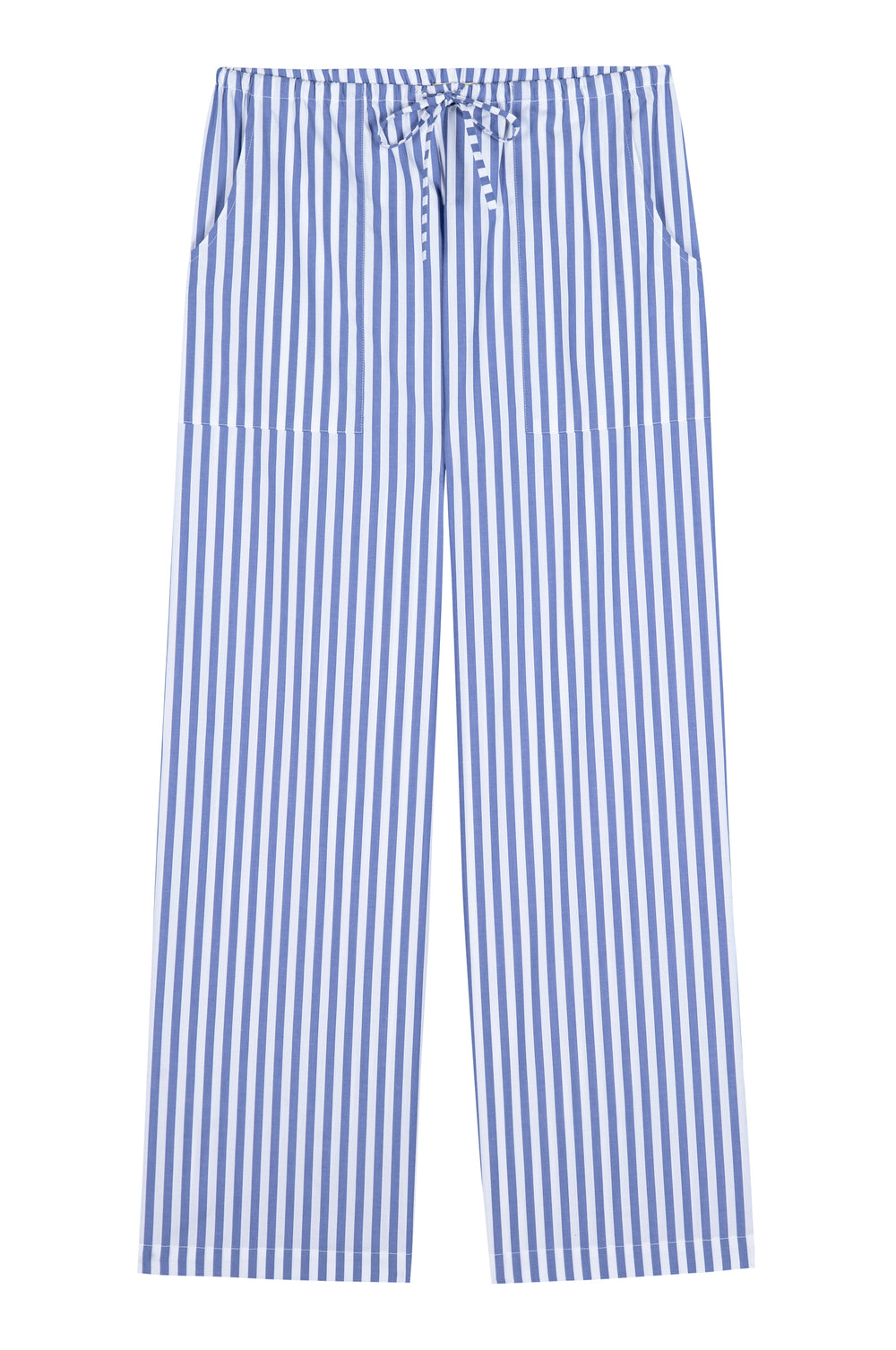 DONNI The Pop Stripe Drawstring Pant - Azure