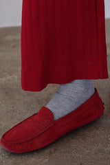 DONNI The Pointelle Simple Crop Pant - Bell-Pepper