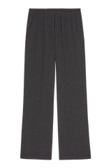 DONNI The Pointelle Simple Crop Pant - Charcoal Grey