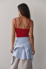 DONNI The Pointelle Cami Tank - Bell-Pepper