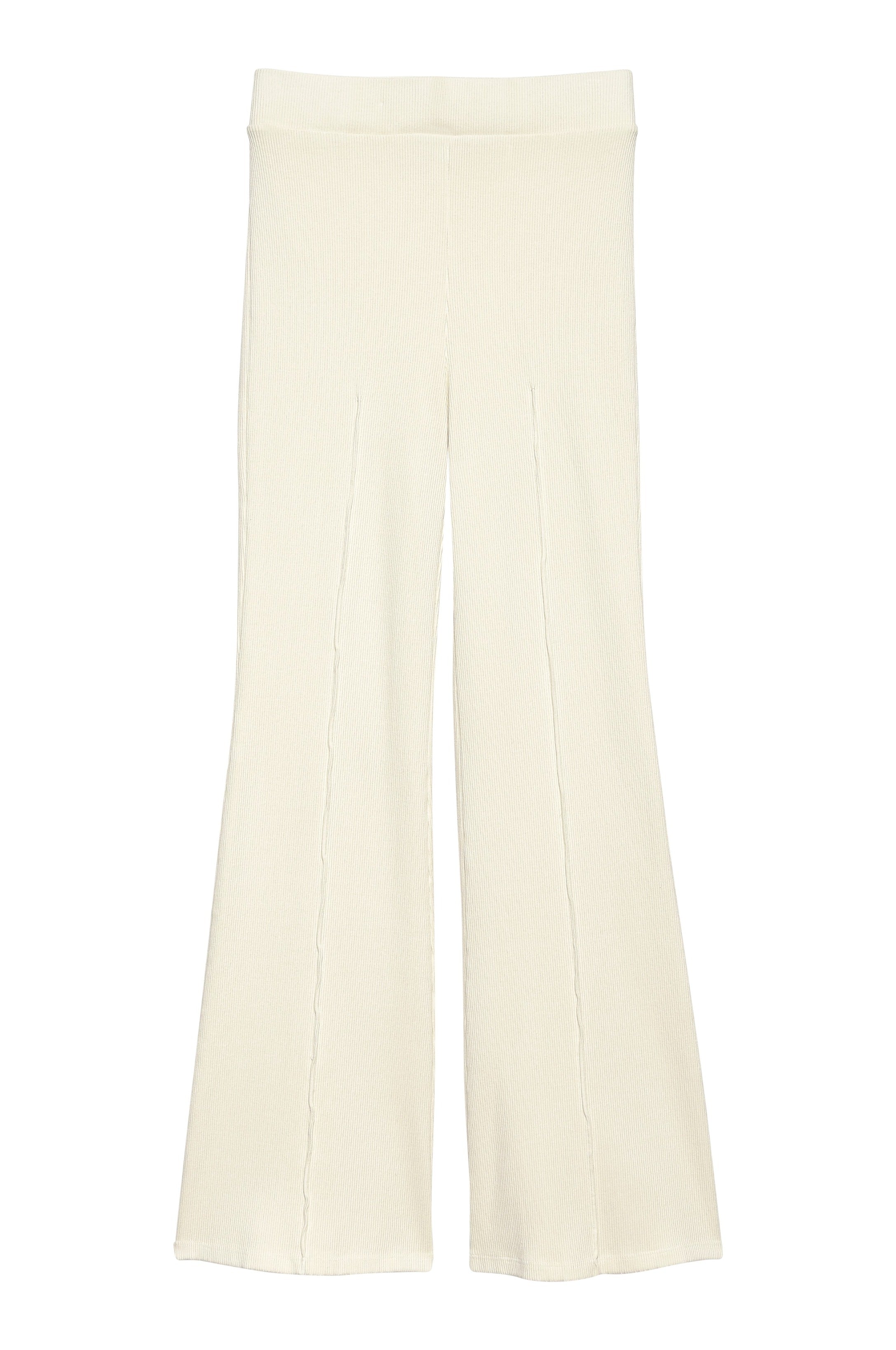 DONNI Creme Rib Kick Flare - Creme