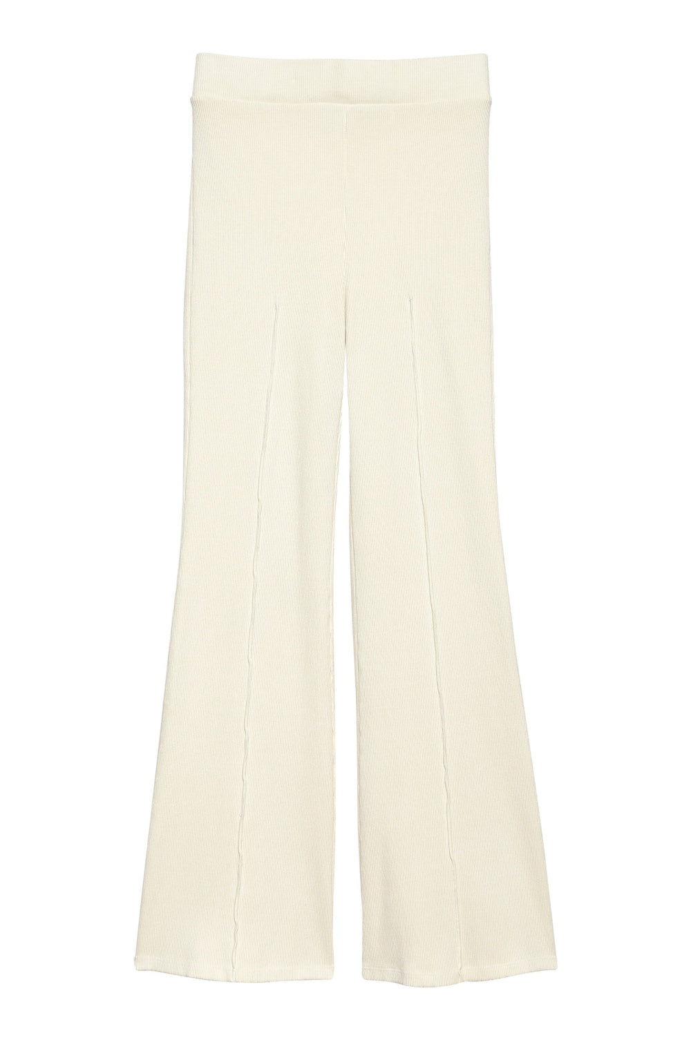 DONNI Creme Rib Kick Flare - Creme