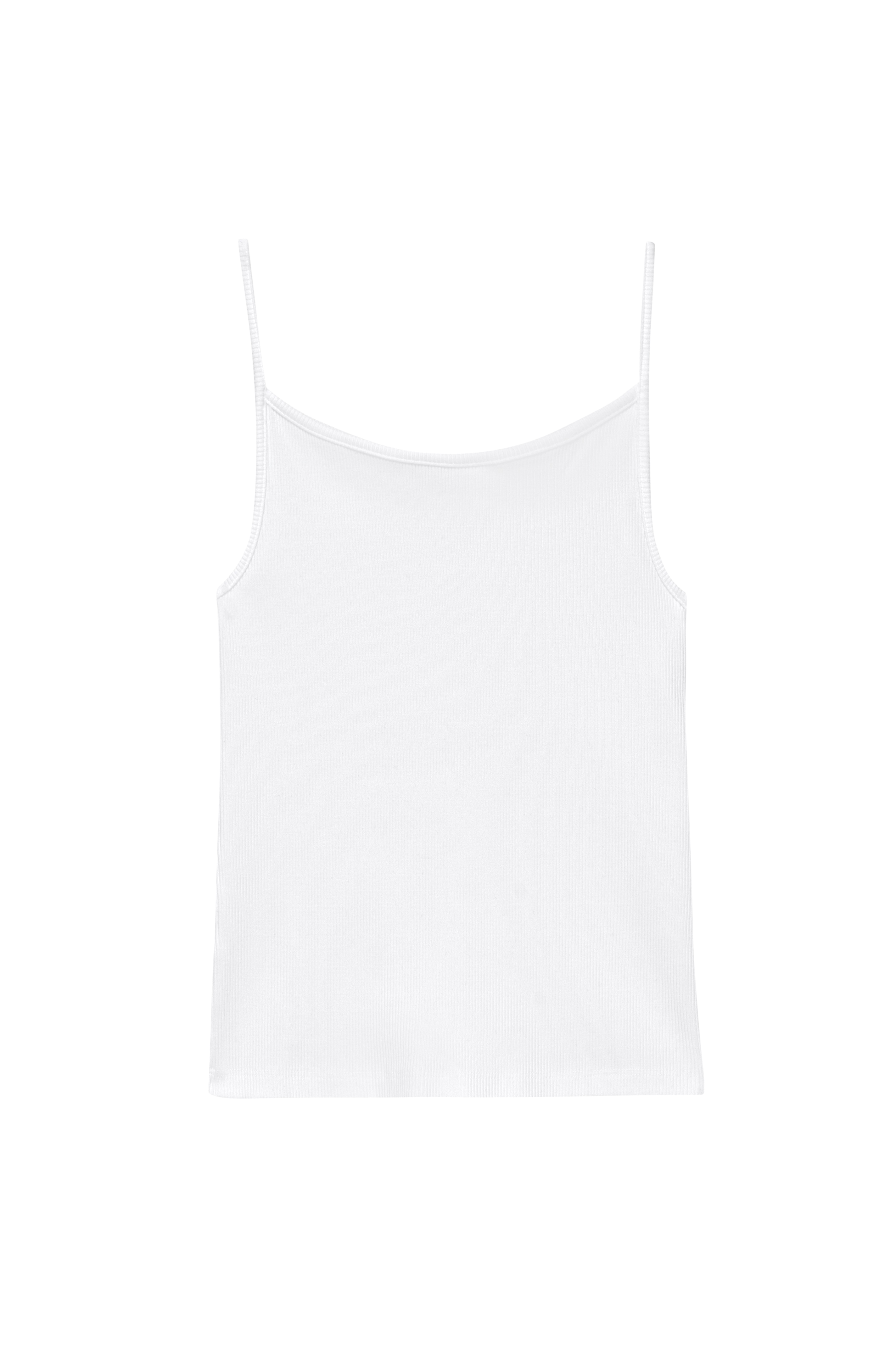 DONNI Powder Rib Spaghetti Tank - Powder