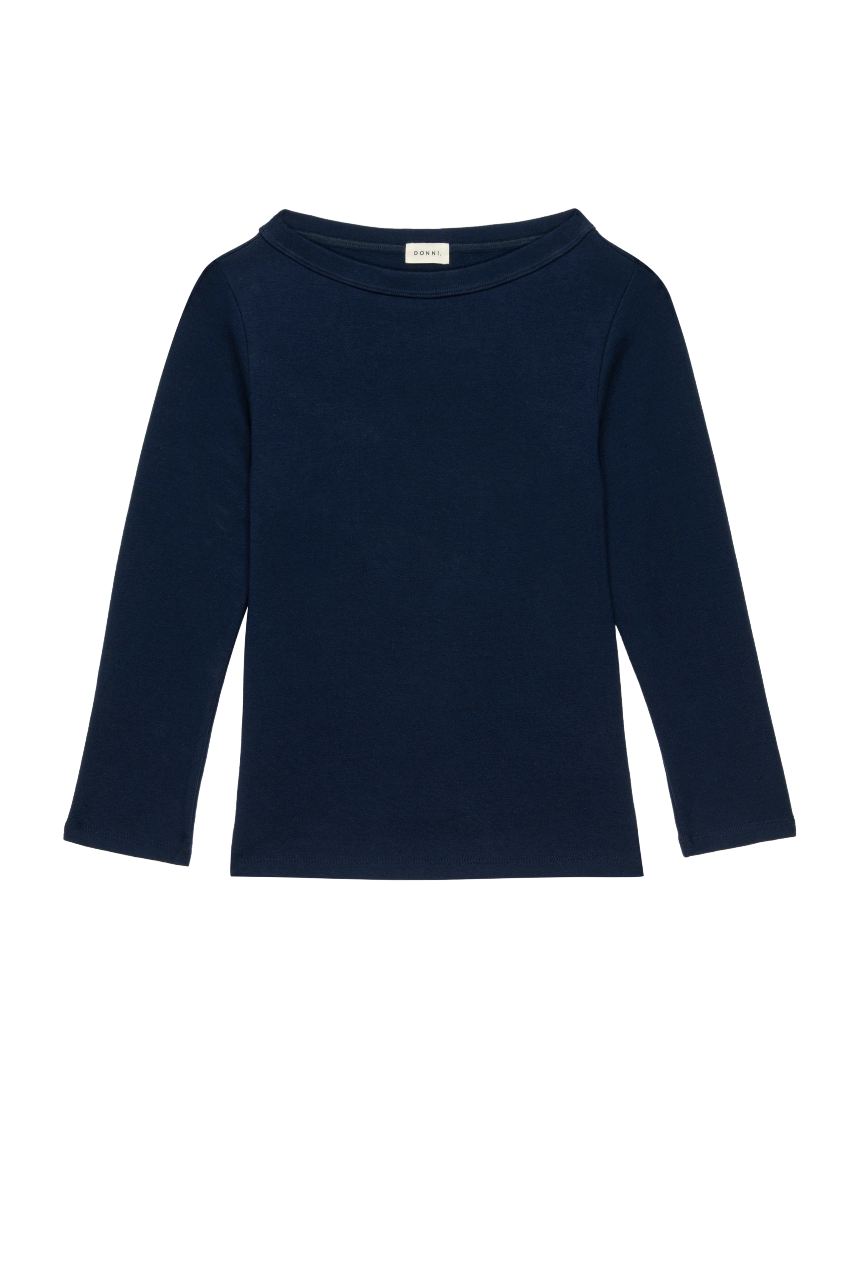 DONNI The Baby Rib Boat Neck - Navy