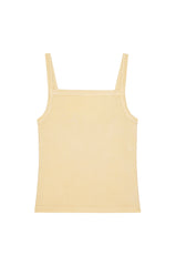 DONNI The Baby Rib Square Neck Tank - Butter