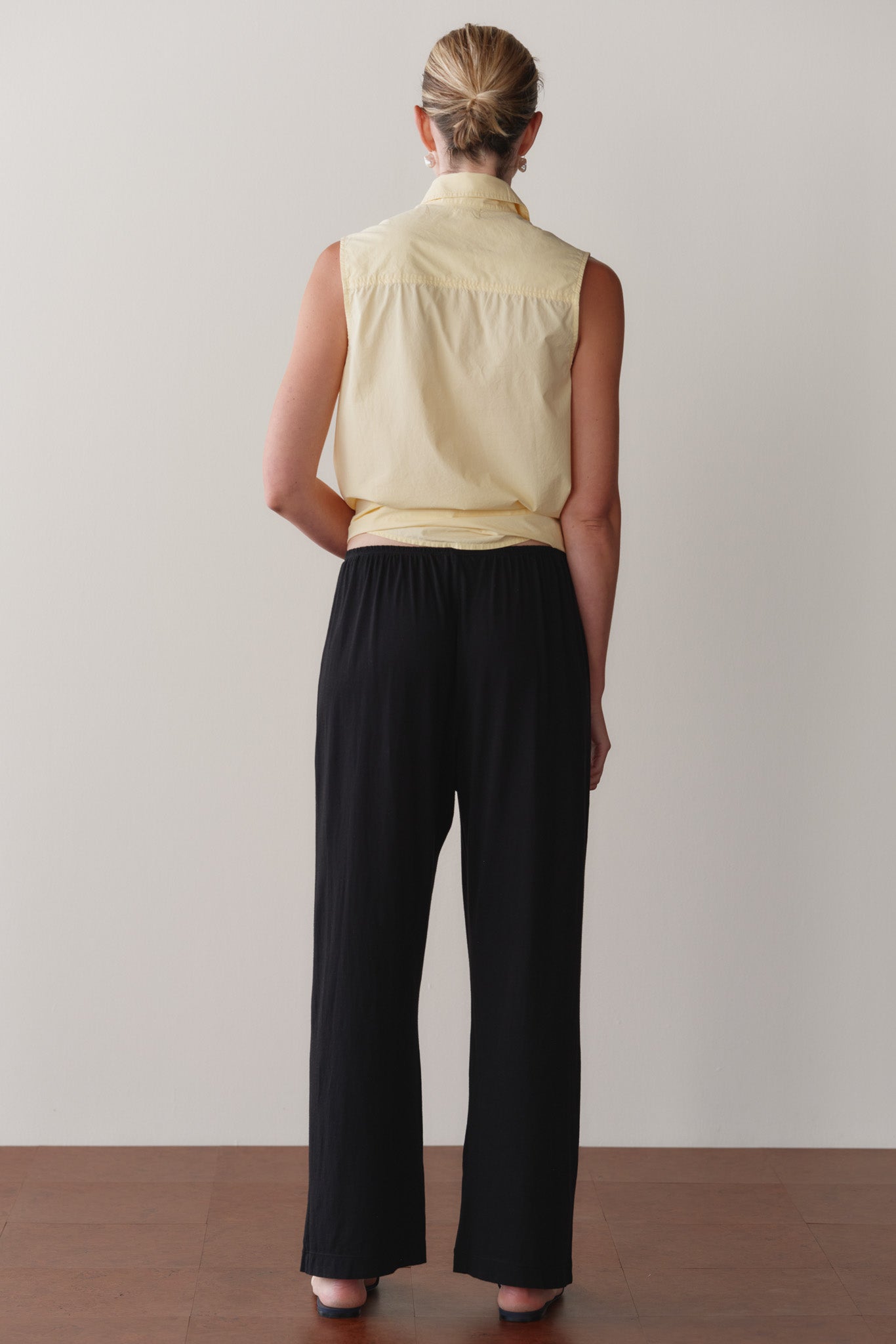 DONNI The Jersey Simple Crop Pant - Jet