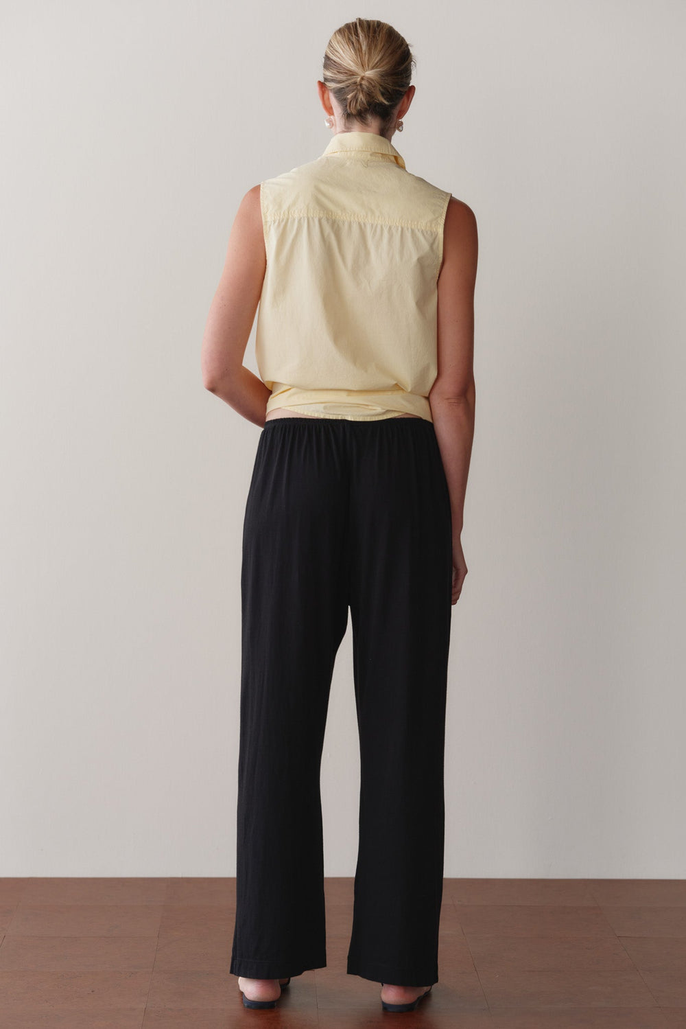 DONNI The Jersey Simple Crop Pant - Jet