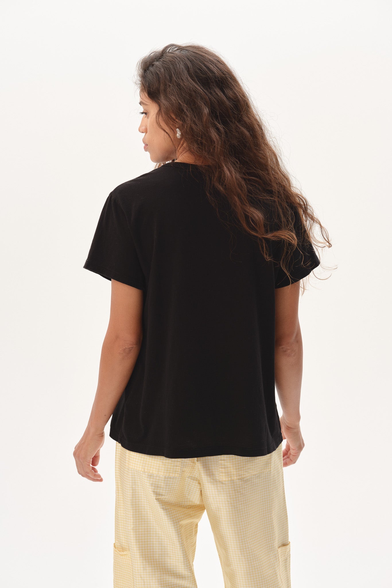 DONNI The Jersey V-Neck Tee - Jet