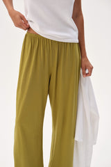 DONNI The Jersey Simple Crop Pant - Pistachio