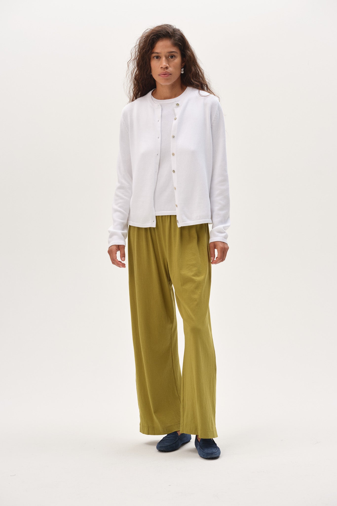 DONNI The Jersey Simple Crop Pant - Pistachio