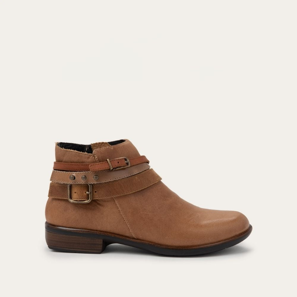 Latte Brown Leather With Acorn And Latte Straps,35