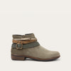 Hunter Green Suede With Green And Pewter Straps
