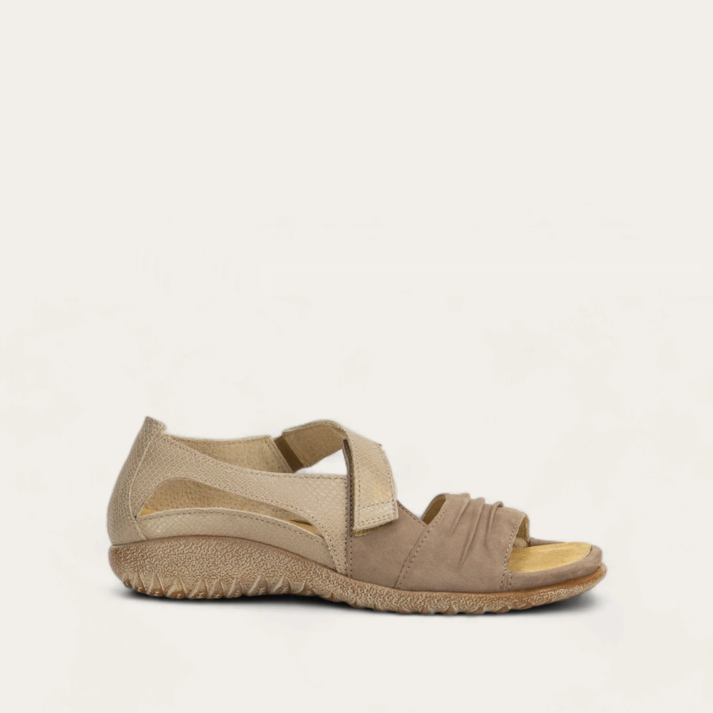 Stone Nubuck/Beige Lizard Lthr,35