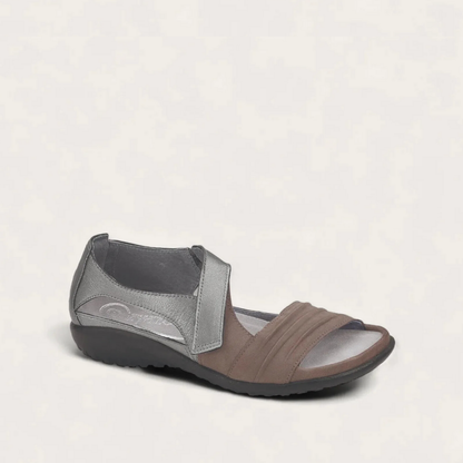 Shiitake Nubuck/Sterling Lthr,35