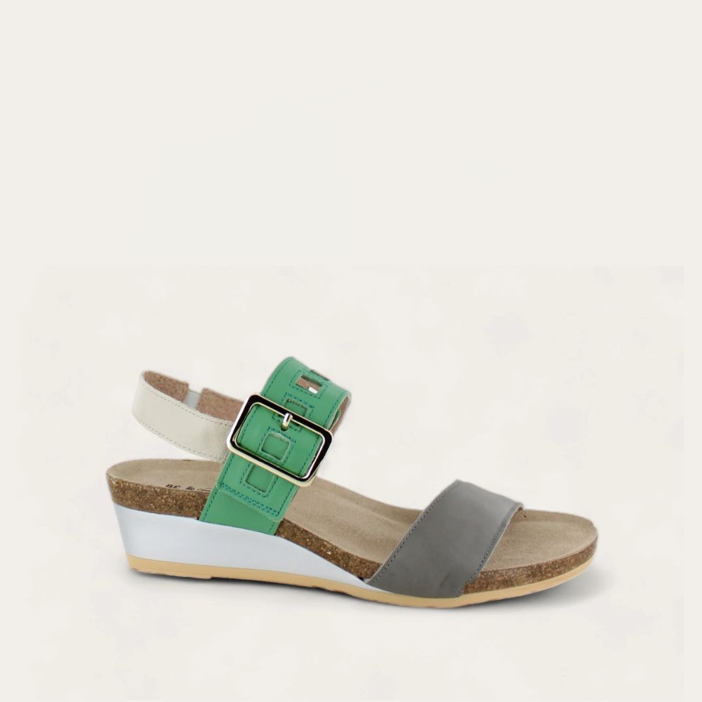 Foggy Gray Lthr/Soft Jade Lthr/Soft Ivory Lthr,35