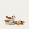 Cork Leather/Radiant Gold Leather/Latte Brown Leather