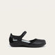 Shiny Black Leather / Black Velvet Nubuck