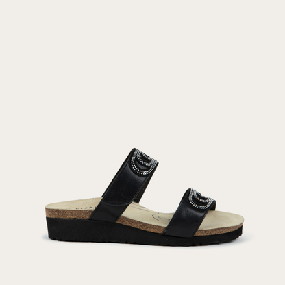 Black Leather/Silver,35