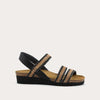 Jet Black Leather / Black / Brown Raffia